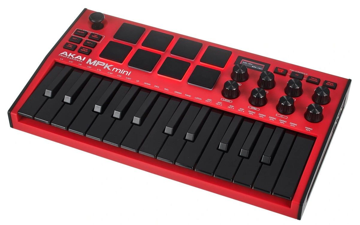 MIDI-клавіатура AKAI MPK MINI MK3 Red