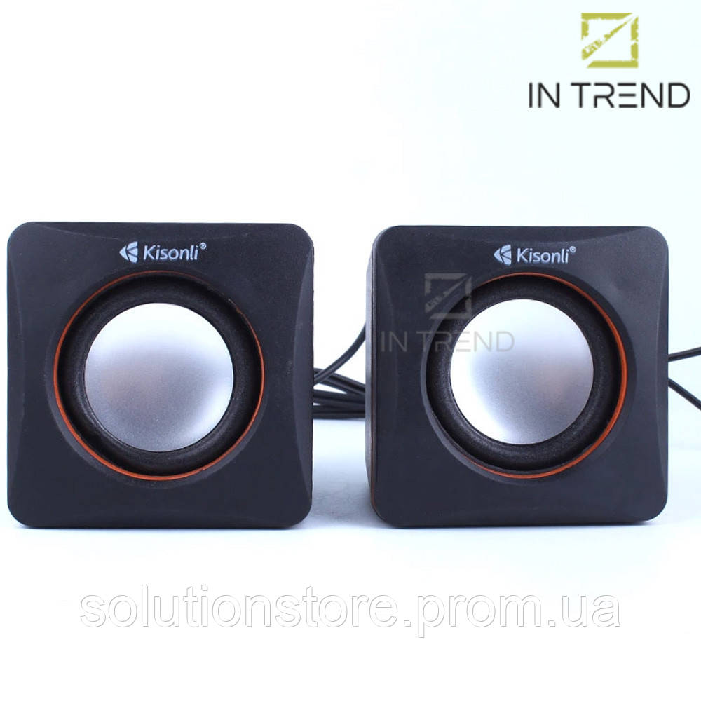 Колонки для компьютера Kisonli V400 Чёрные 3 Втх3 Вт Акустическая система  для ноутбука ПК телефона смартфона (ID#1628933406), цена: 290 ?, купить на  Prom.ua