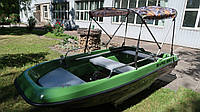 Лодка пластиковая БАРС 350 (с тентом, накладками, леером и лестницей)