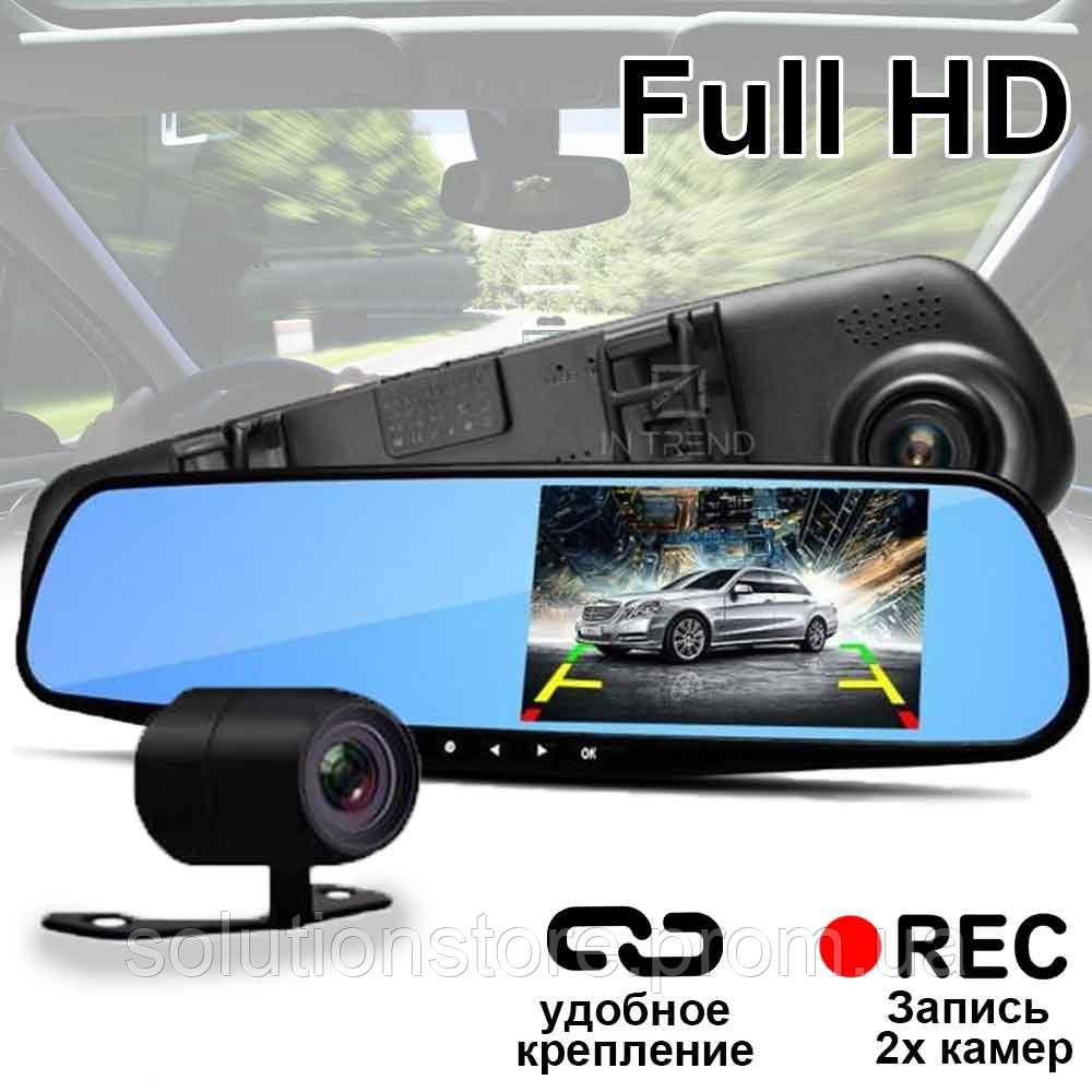 Купить Видеорегистратор зеркало заднего вида DVR Full HD1 с 2 камерами ...