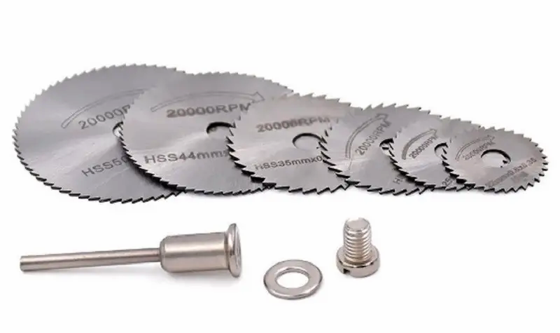 Набір відрізних дисків для гравера HSS, 6 штук, 22-50 мм