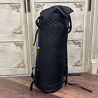 Рюкзак мешок мужской баул ткань Оксфорд на ПВХ 90 л черная