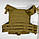 Военная легкая плитоноска для стандартных плит 25х30 см (чехол для бронепластин) Песочный, фото 5