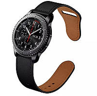 Ремешок кожаный на часы Samsung Galaxy Watch 46 mm/Gear S3/Frontier. Ремешок 22 мм шириной