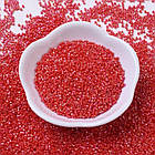 Бисер Японский MIYUKI Delica DB0159 11/0, Opaque Vermillion Red AB, 1000шт/5г, (УТ100027721), фото 4