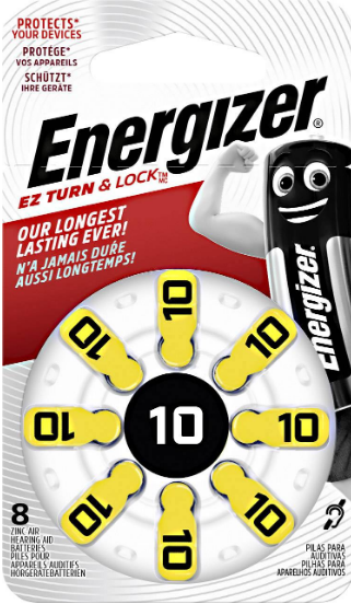 Батарейка Energizer Zinc Air 10 DP 8/48шт (Zinc Air 10DP ZA10 PR70 AC10 DA230 10A 10HP PR10 PR230)