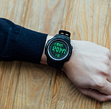 Кварцові військові та армійські чорні електронні тактичні годинники skmei з каучуковим ремінцем круглі, фото 7