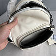 Уцінка! Шкіряний рюкзак з темною масивною фурнітурою та шипами КТ-2887 Білий, фото 10