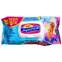 Детские влажные салфетки Суперфреш беби Superfresh Baby 120шт (с клапаном)