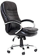 Офисное компьютерное кресло руководителя Валенсия В, крестовина Хром, ТМ Richman