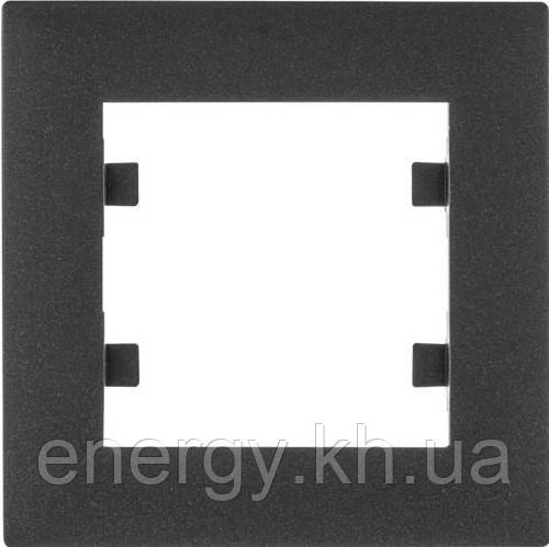 Рамка 1 пост. Hager Lumina Intense Чорний