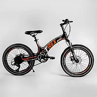 Дитячий спортивний велосипед 20 '' CORSO «T-REX» 70432 (1) магнієва рама, обладнання MicroShift, 7 швидкостей,