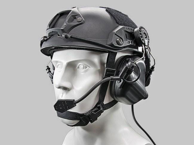 Активні навушники з радіогарнітурою Earmor M32Н з кріпленням під шолом Чорний