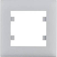 Рамка 1 пост. Hager Lumina Intense Срібний