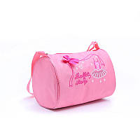 Рожева сумка-бочонок для танців. спортивна сумка для дівчаток