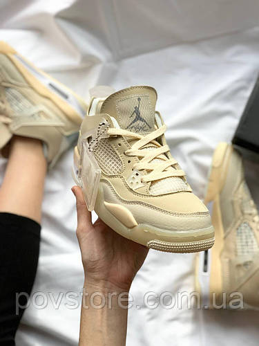 Air jordan 4 x off cheap white