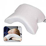 Подушка тунель із пам'яттю ортопедична Memory Foam Pillow гіпоалергенна подушка, фото 4