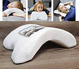 Подушка тунель із пам'яттю ортопедична Memory Foam Pillow гіпоалергенна подушка, фото 5