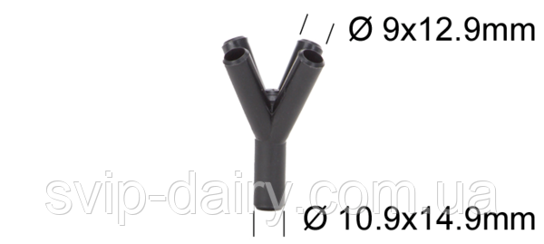 Розподільник 12.9 мм x 14.9 мм із повітряним отвором малого Ø, фото 1