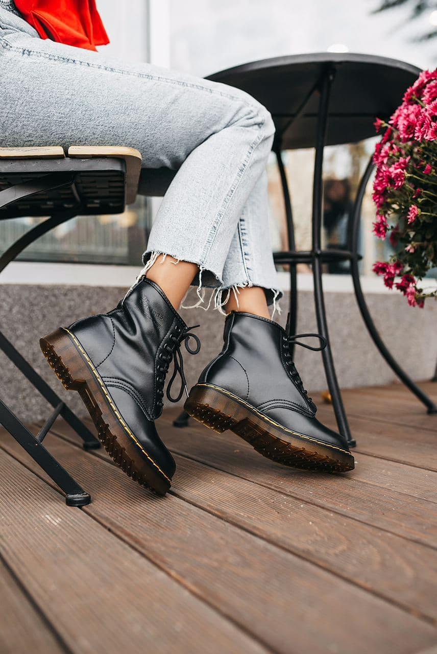 Черевики жіночі Dr. Martens 1460 Black Logo Доктор Мартінс 1460 Size 37