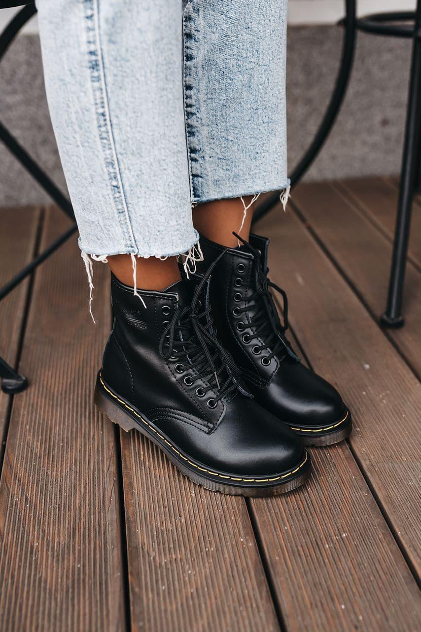 Черевики унісекс Dr. Martens 1460 Black Logo Доктор Мартінс 1460 Size 40