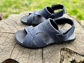 Молодіжні чоловічі босоніжки літні сині Timberlike. Літні сандалі. Босоніжки та сандалі чоловічі