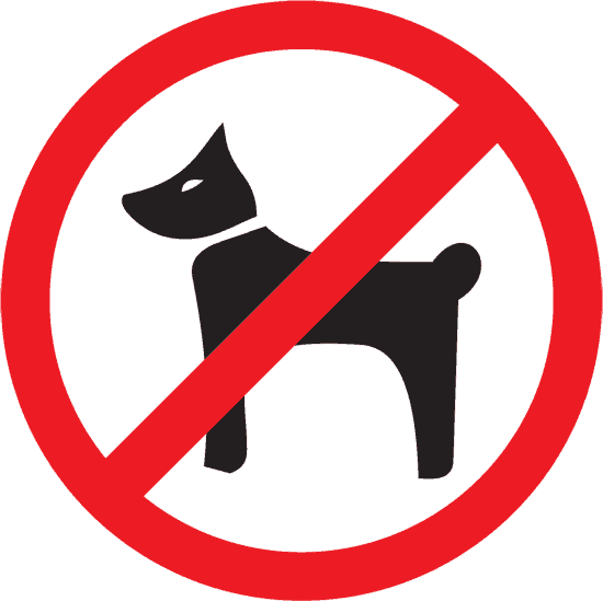 Знак "з собаками не можна"