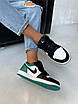 Кросівки унісекс Nike Air Jordan Retro 1 Low Green White Black Size 40, фото 5