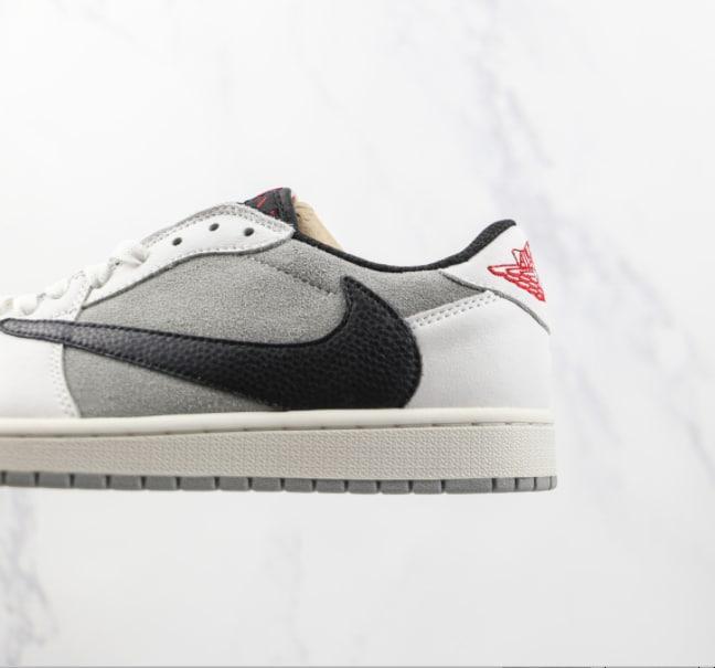 Кросівки чоловічі Travis Scott x Fragment x Air Jordan 1 Low Grey White Black Size 42