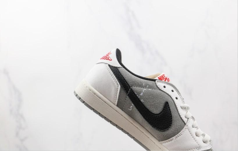 Кросівки чоловічі Travis Scott x Fragment x Air Jordan 1 Low Grey White Black Size 44