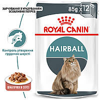 Влажный корм для взрослых кошек ROYAL CANIN HAIRBALL CARE 0.085 кг x 12 шт.
