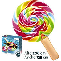 Пляжний надувний матрац Леденец Intex 58753 ,пляжний матрац 208*135 см, матрац для плавання