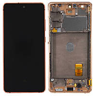 Дисплей Samsung Galaxy S20 FE G780, S20 FE G781 5G з тачскрином і рамкою, оригінал 100% Service Pack, Orange
