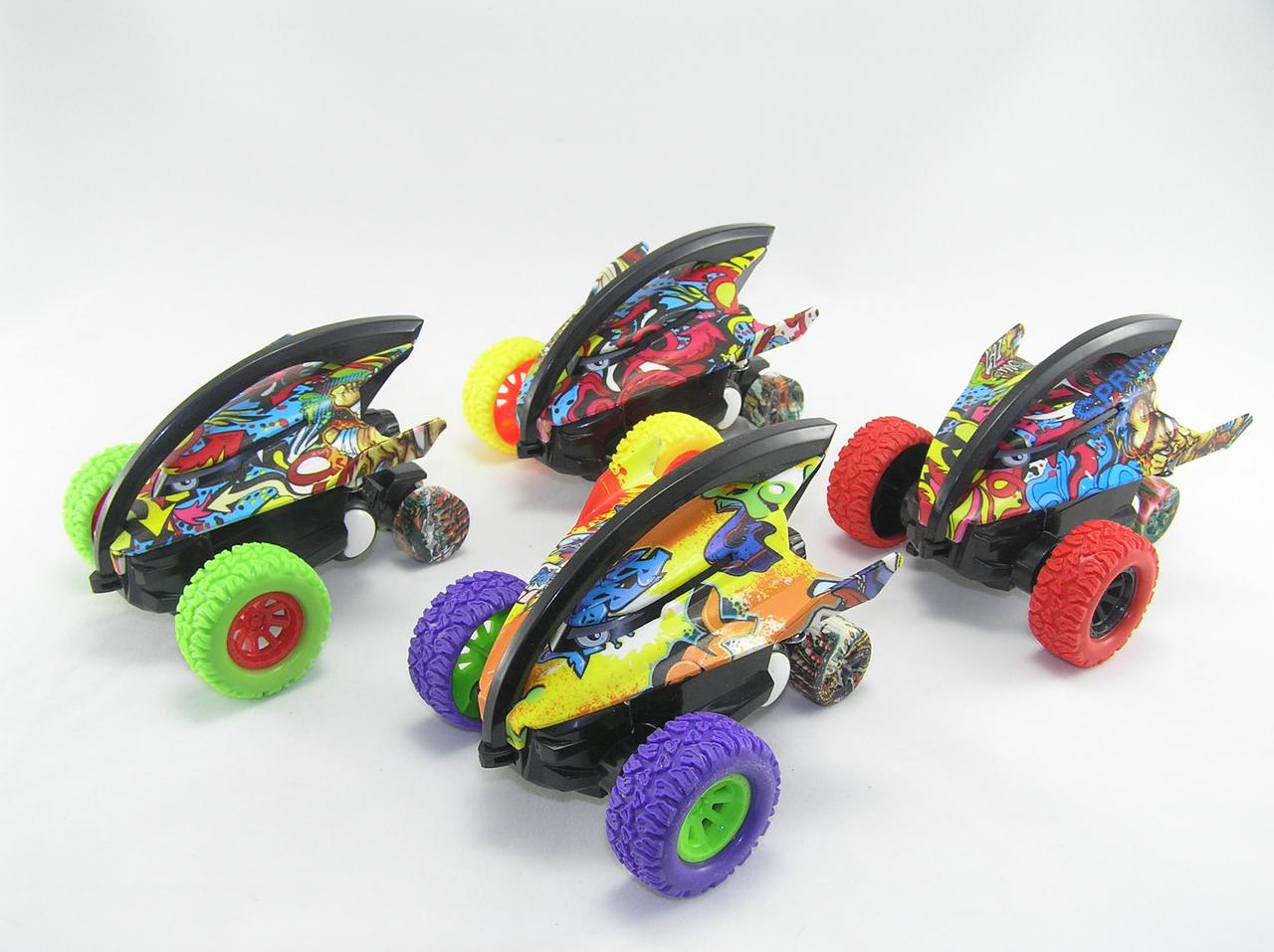 Дитяча машинка-трансформер інерційна "Stunt Shark Car" (набір 4 штуки)