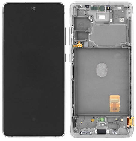 Дисплей Samsung Galaxy S20 FE G780, S20 FE G781 5G с тачскрином и рамкой, оригинал 100% Service Pack, White, фото 2