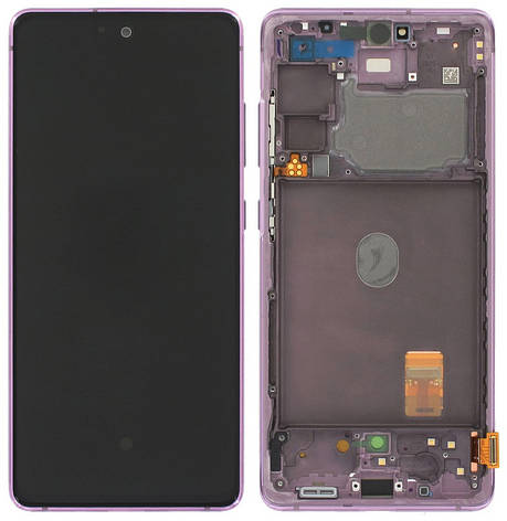 Дисплей Samsung Galaxy S20 FE G780, S20 FE G781 5G с тачскрином и рамкой, оригинал 100% Service Pack, Lavander, фото 2