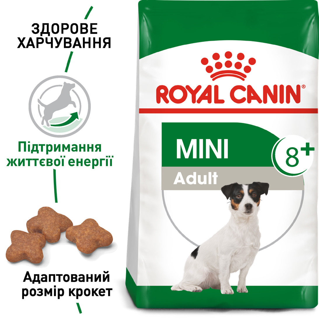 Корм для дорослих собак ROYAL CANIN MINI ADULT 8+ 0.8 кг