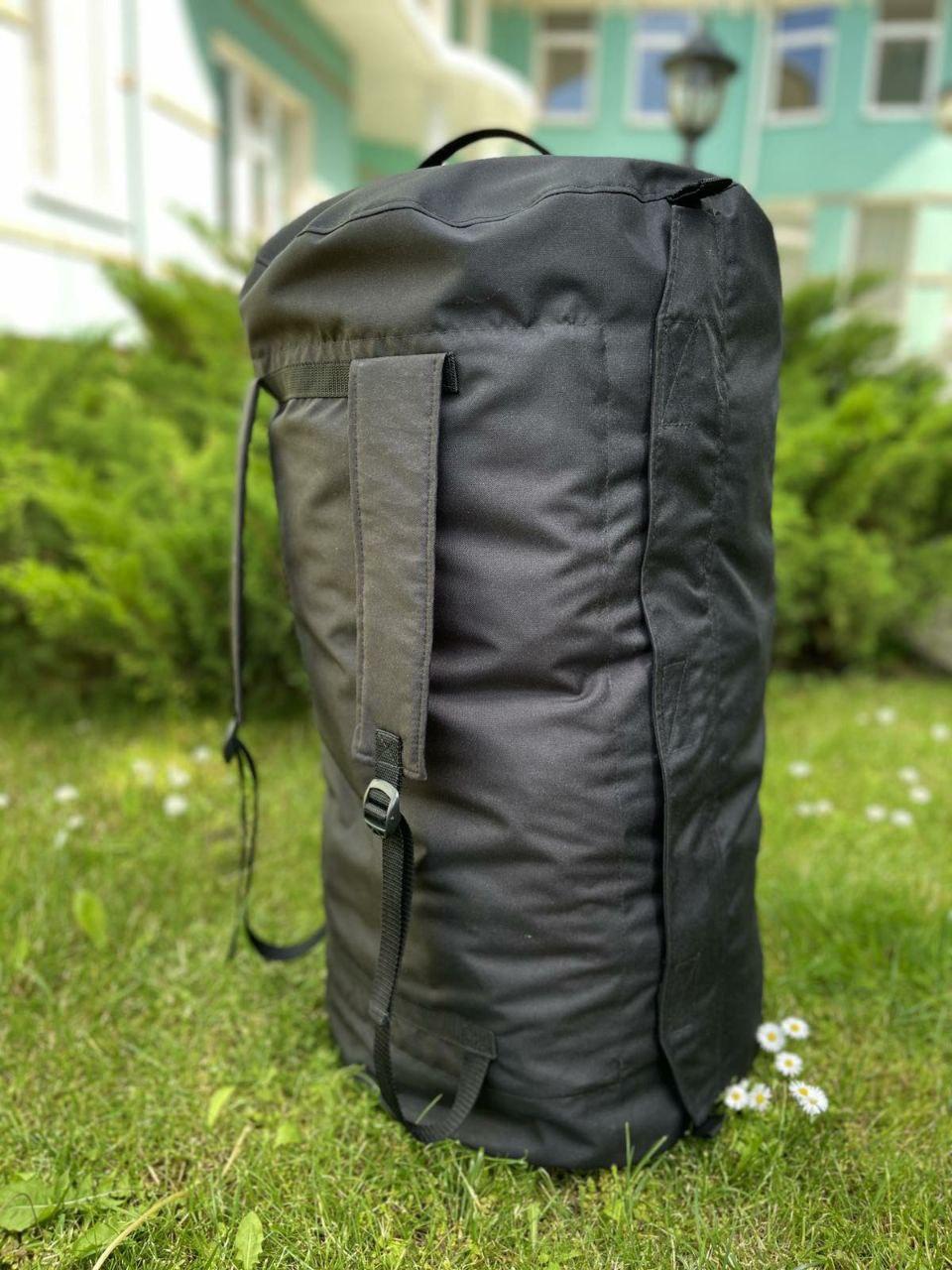 Баул Рюкзак Армійський 120 л чорний, фото 1