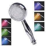 Душова лійка насадка зі світлодіодною підсвіткою Led shower, фото 4