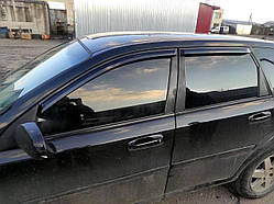 Дефлектори вікон (вітровики) Chevrolet Lacetti Wagon (універсал) 2002-2013 (Autoclover A129)