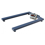 Ваги палетні ЗЕВС ВПЕ-500-4 (Н1200х800) з індикатором МВ12 (нержавіюча сталь) 500кг, фото 2