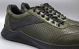 Легкі хакі кросівки літнє чоловіче взуття великих розмірів Rosso Avangard DolGa Oliva Perf BS, фото 6