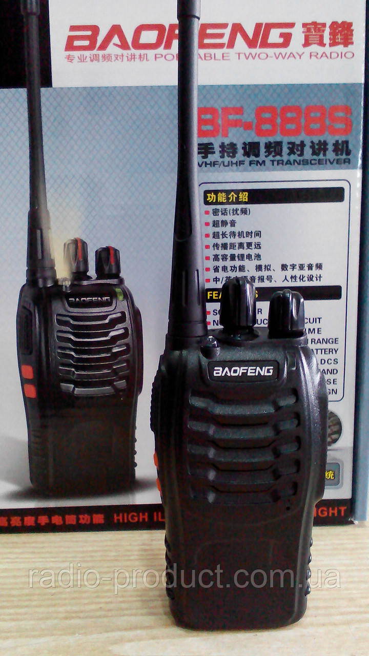 Рация, радиостанция Baofeng BF-888s UACRF - фото 2 - id-p47019208