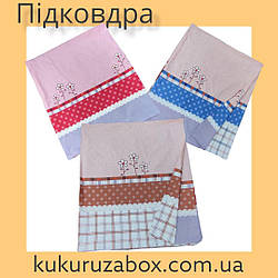 Підодіяльник полуторний 150х220 "Мереживний" з бязі Голд різні