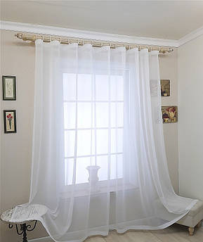 Тюль готовий шифон 5 м/3,0 м у зал спальню кухню
