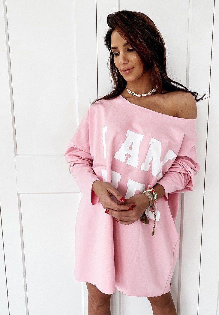 Повсякденне плаття прямого крою зі спущеним плечем (р. 42-46) 40py4109, фото 1