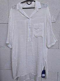 Жіноча сорочка для пляжу Z.Five SD019 біла на 46 48 50 52 54 розмір