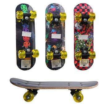 Скейт з принтом, PU колеса GSK-0020 G-Rich