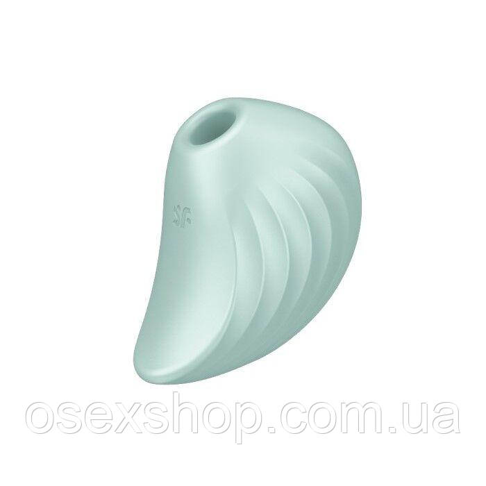 Вакуумний кліторальний стимулятор із вібрацією Satisfyer Pearl Diver Mint, фото 1
