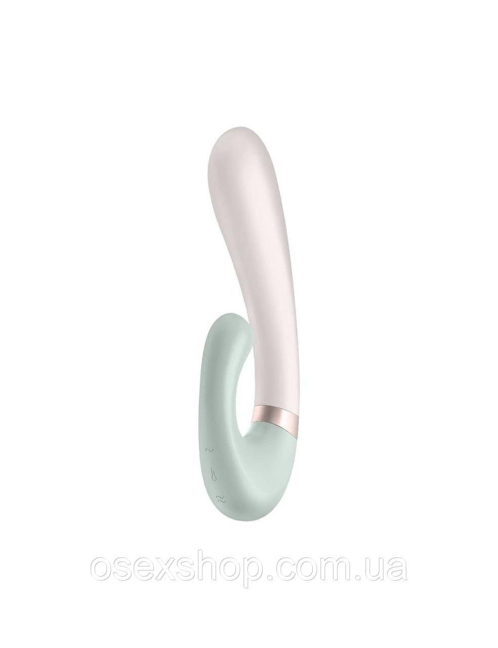 Смарт вібратор-кролик із підігрівом Satisfyer Heat Wave Mint, фото 1